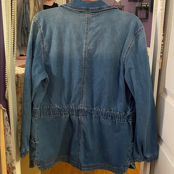 Knox Rose Blue Denim Utility Jacket - Picture 4 of 7